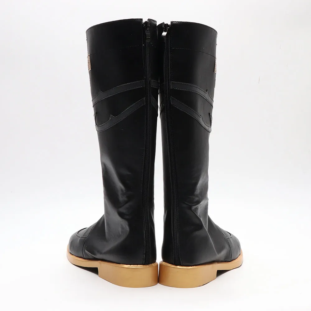 Honkai: Star Rail Jing Yuan Black Shoes Cosplay Boots
