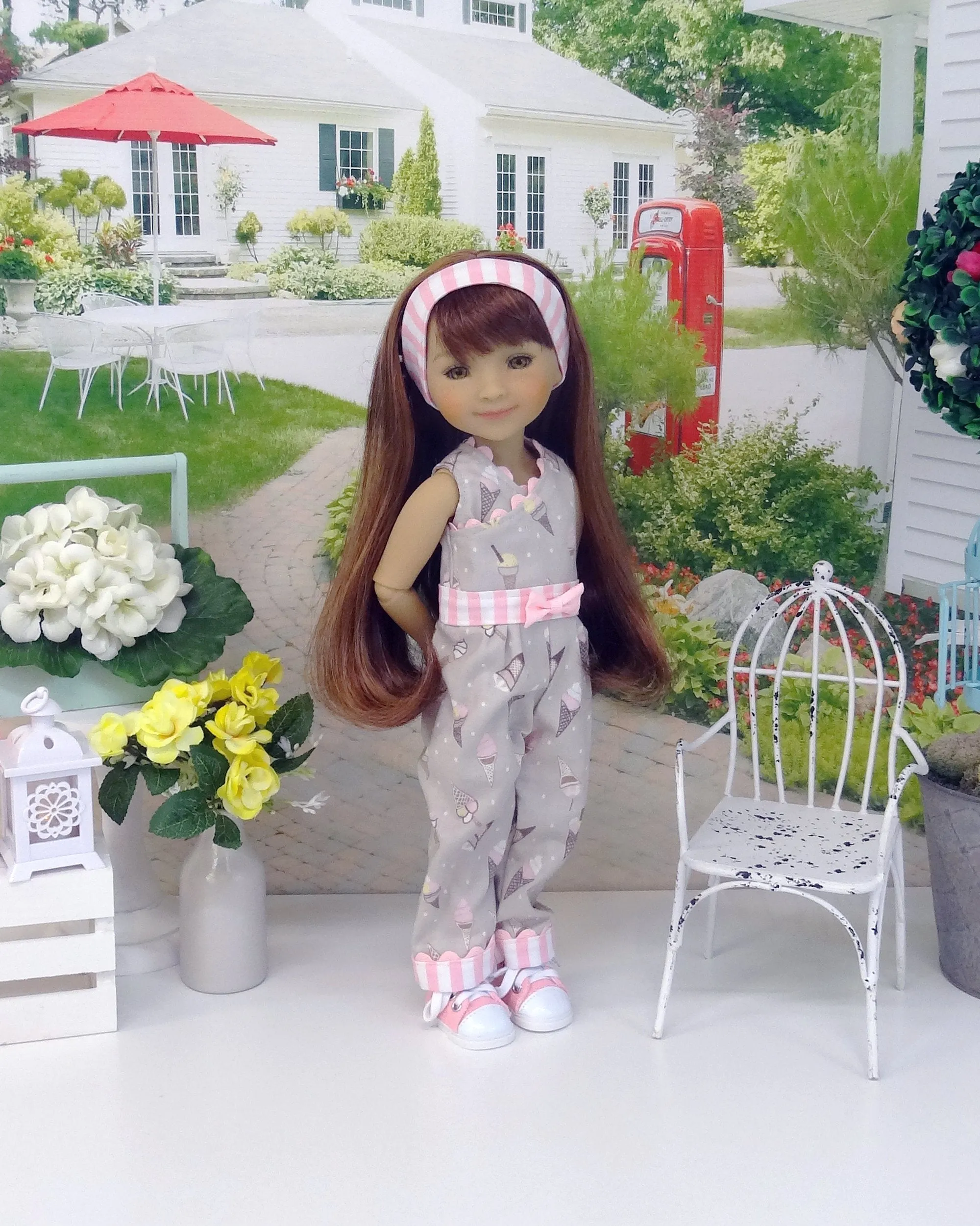 Ice Cream Drumstick - romper for Ruby Red Fashion Friends doll