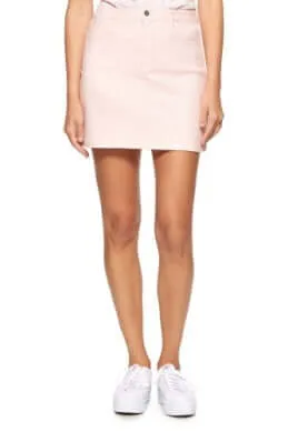 Inez Stretch Mini Skirt in Light Pink