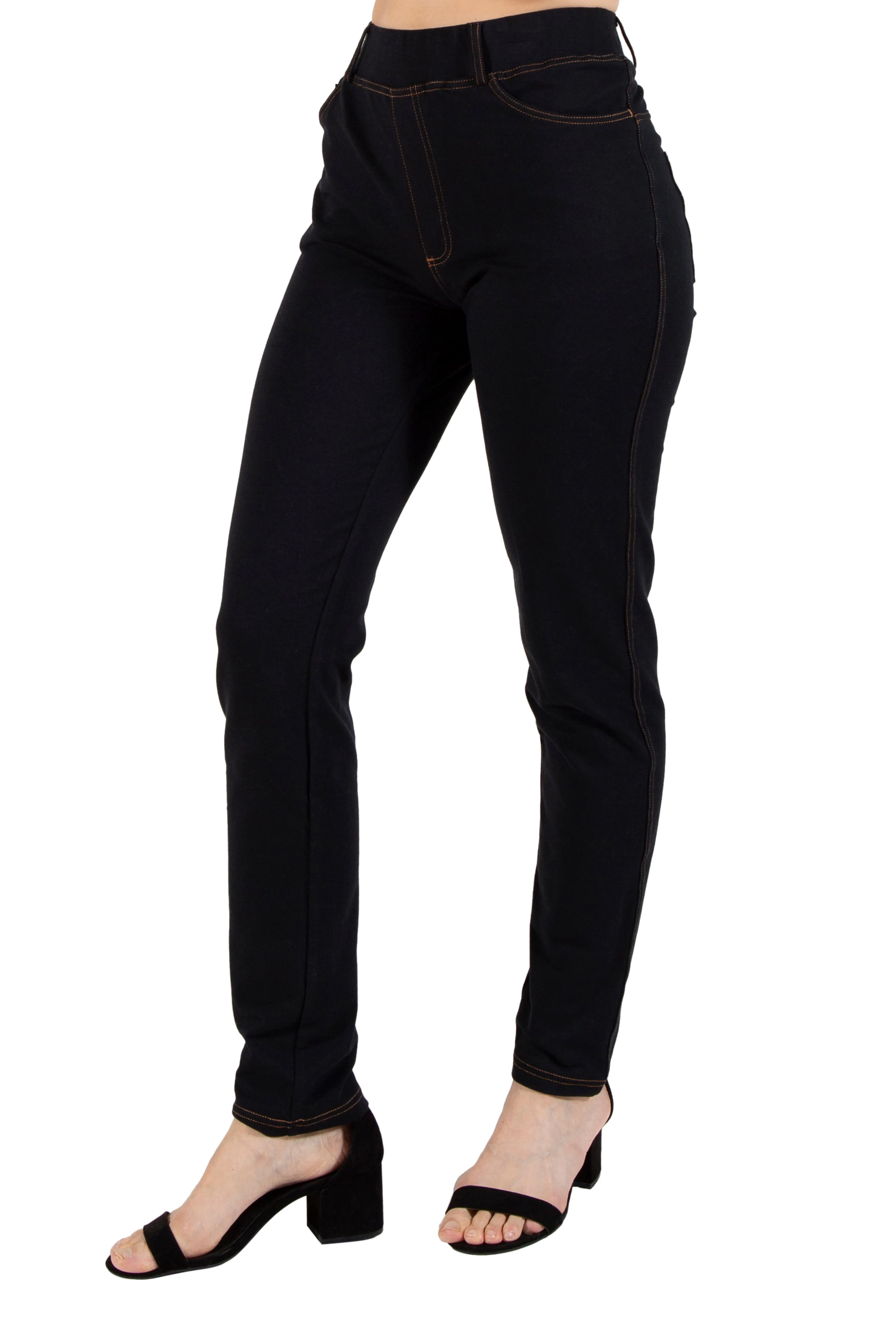 La Cera Stretch Knit Jegging