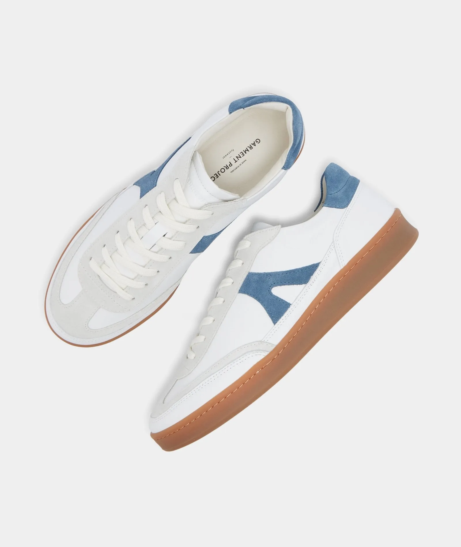 Liga - White/Blue Leather