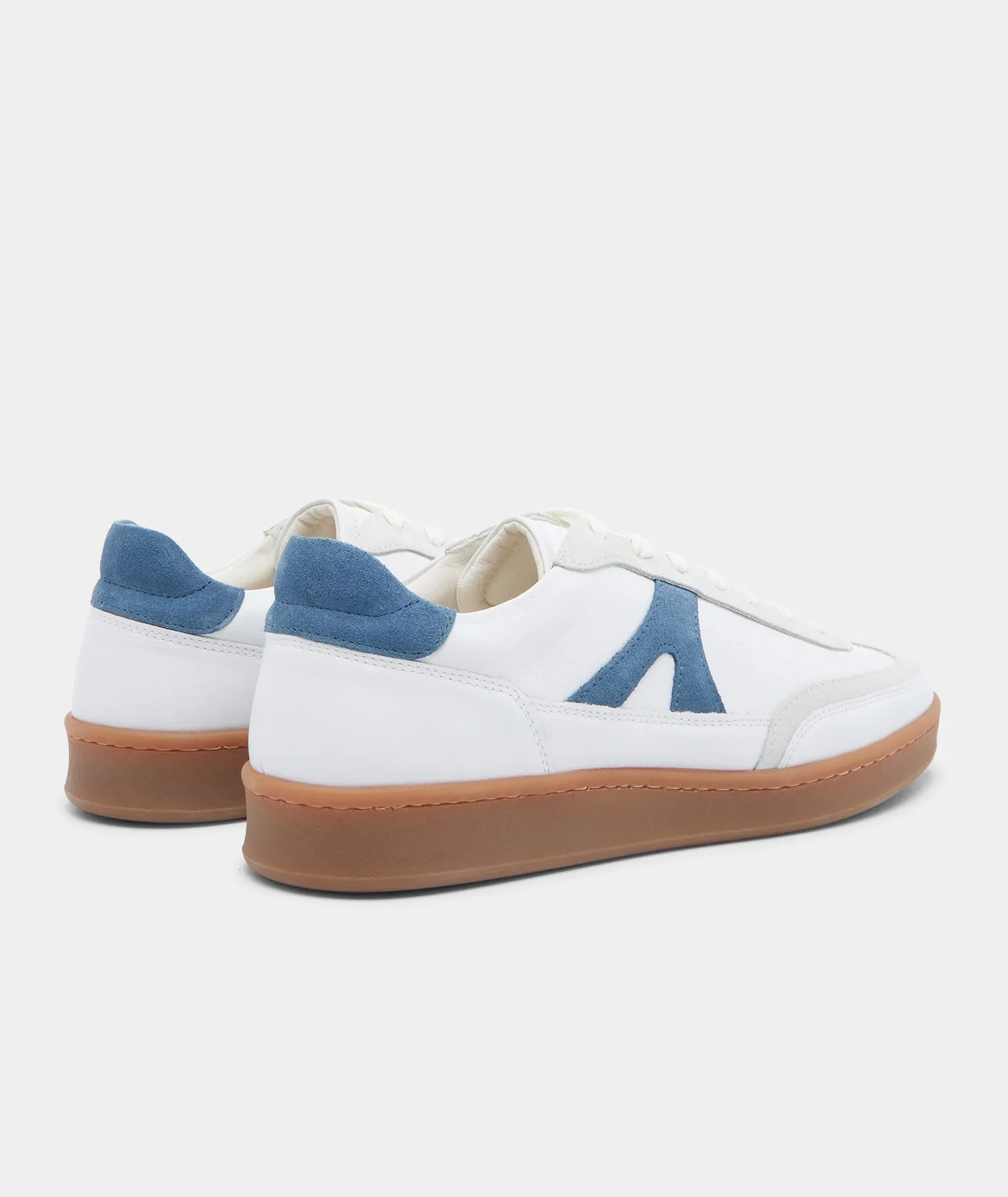 Liga - White/Blue Leather