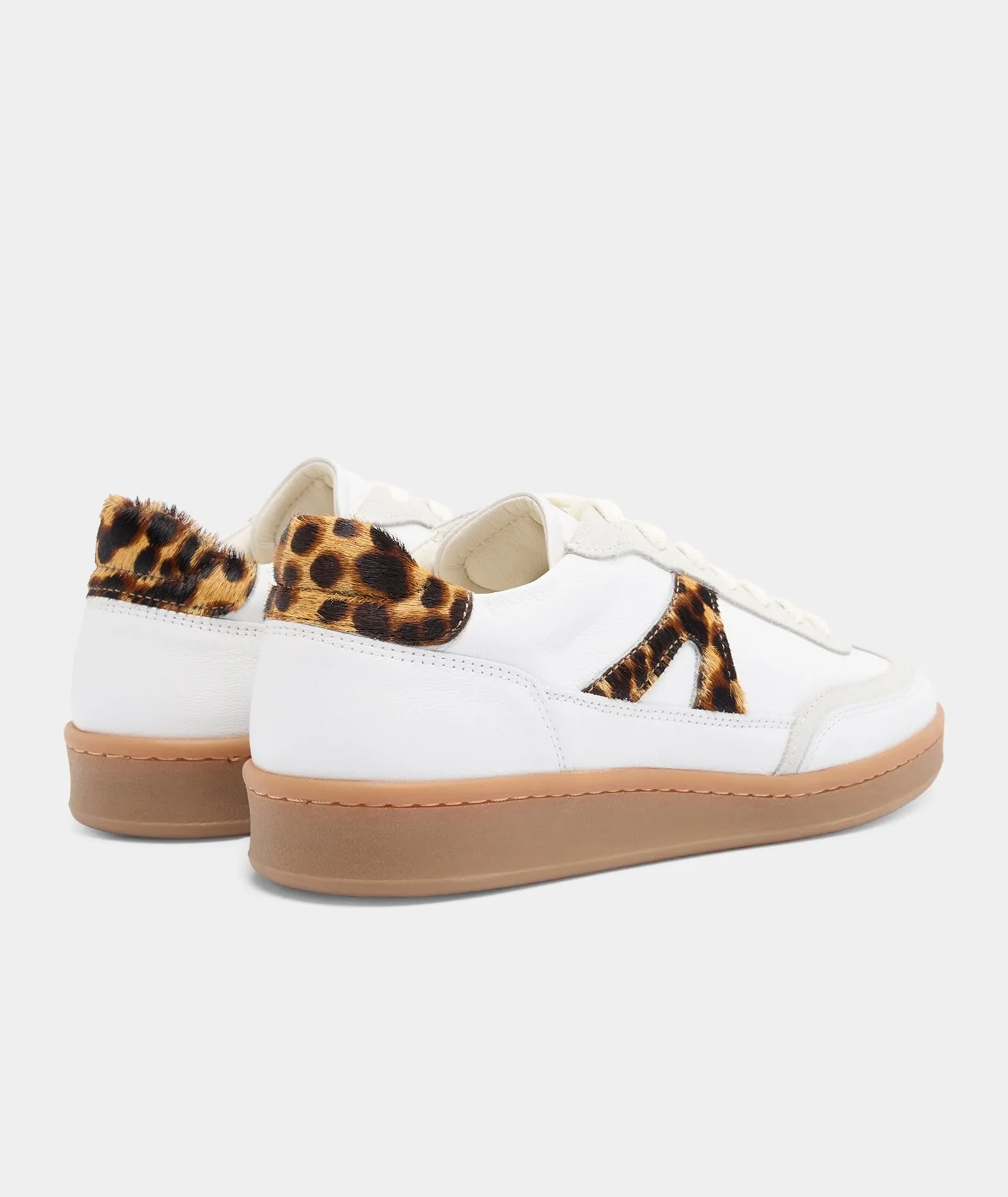Liga - White/Leopard Leather