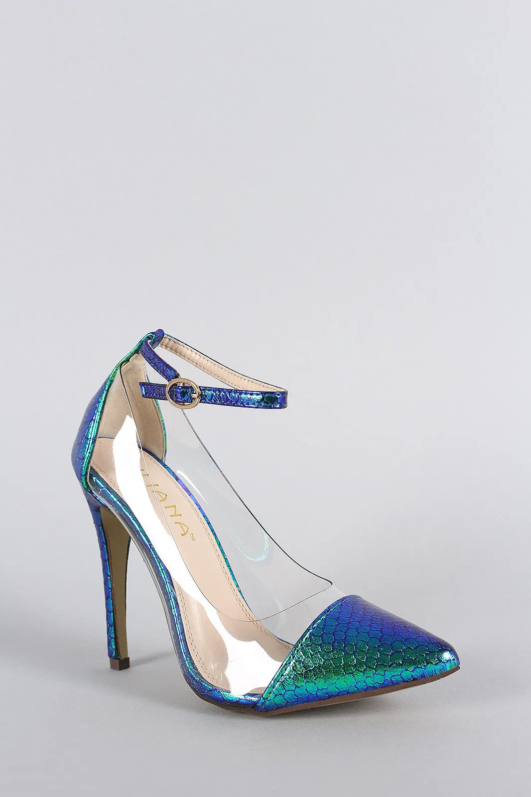 Liliana Holographic Mermaid Lucite Pump