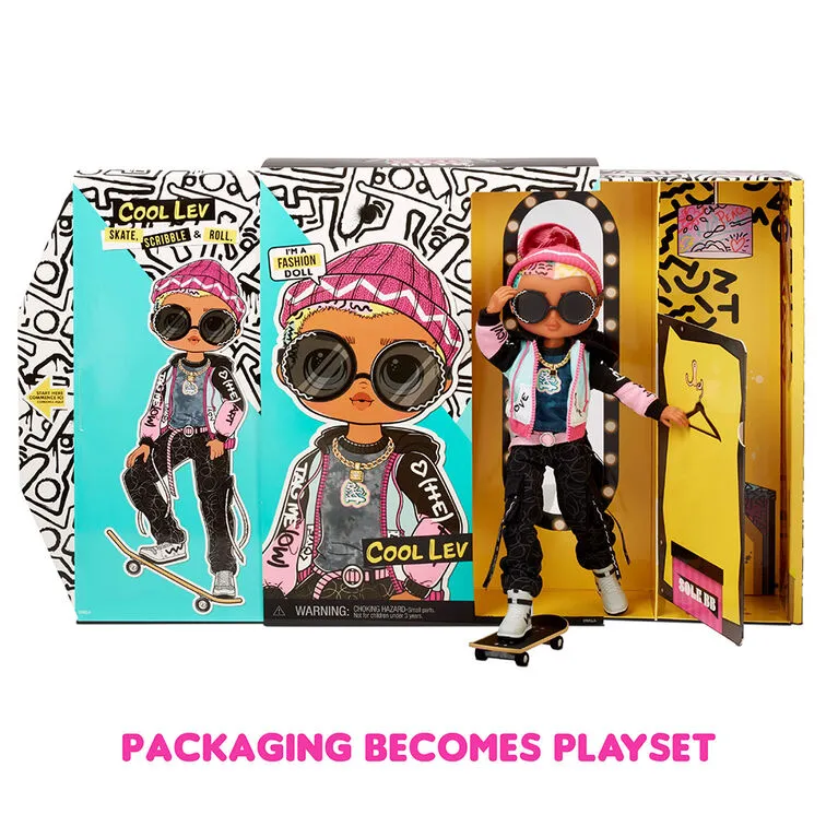 LOL Surprise OMG Guys Fashion Doll Cool Lev Multicolor Age- 3 Years & Above