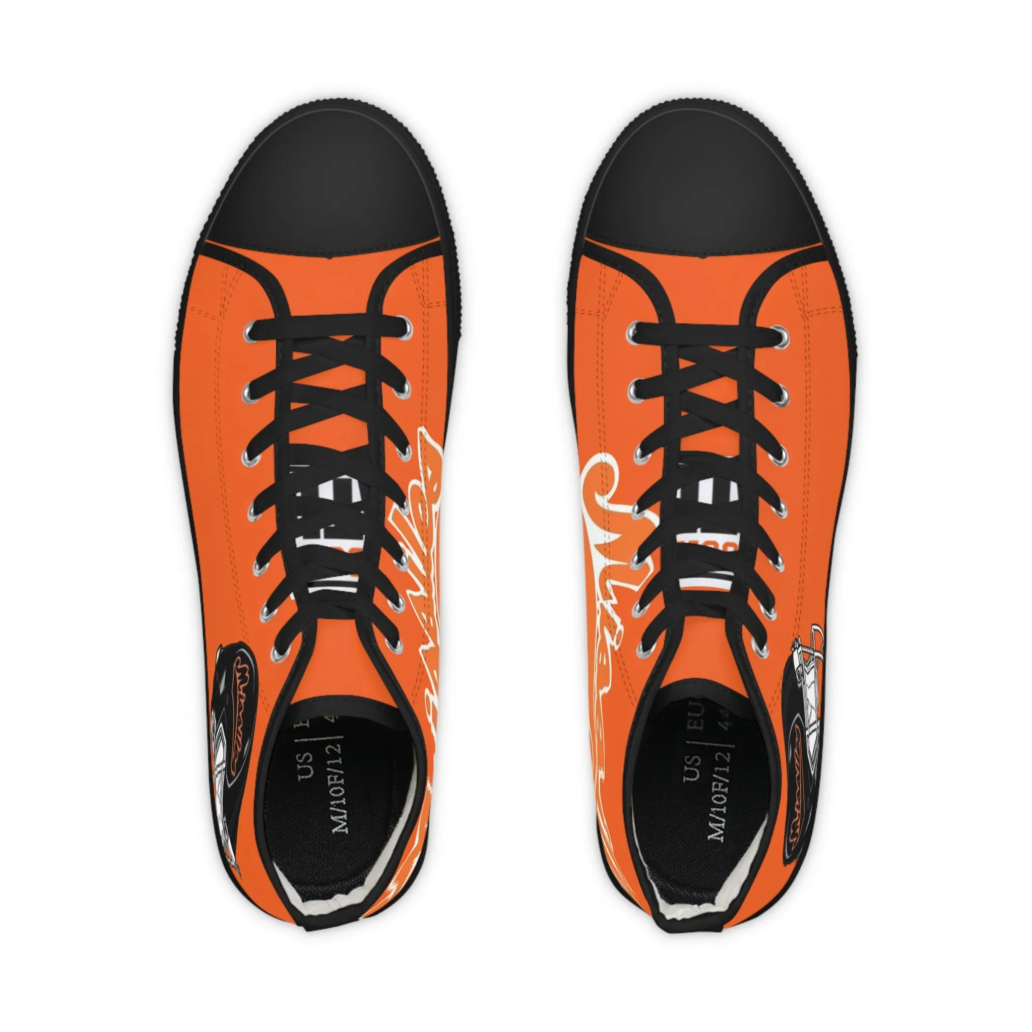 Missiles - Football Men's High Top Sneakers Orange