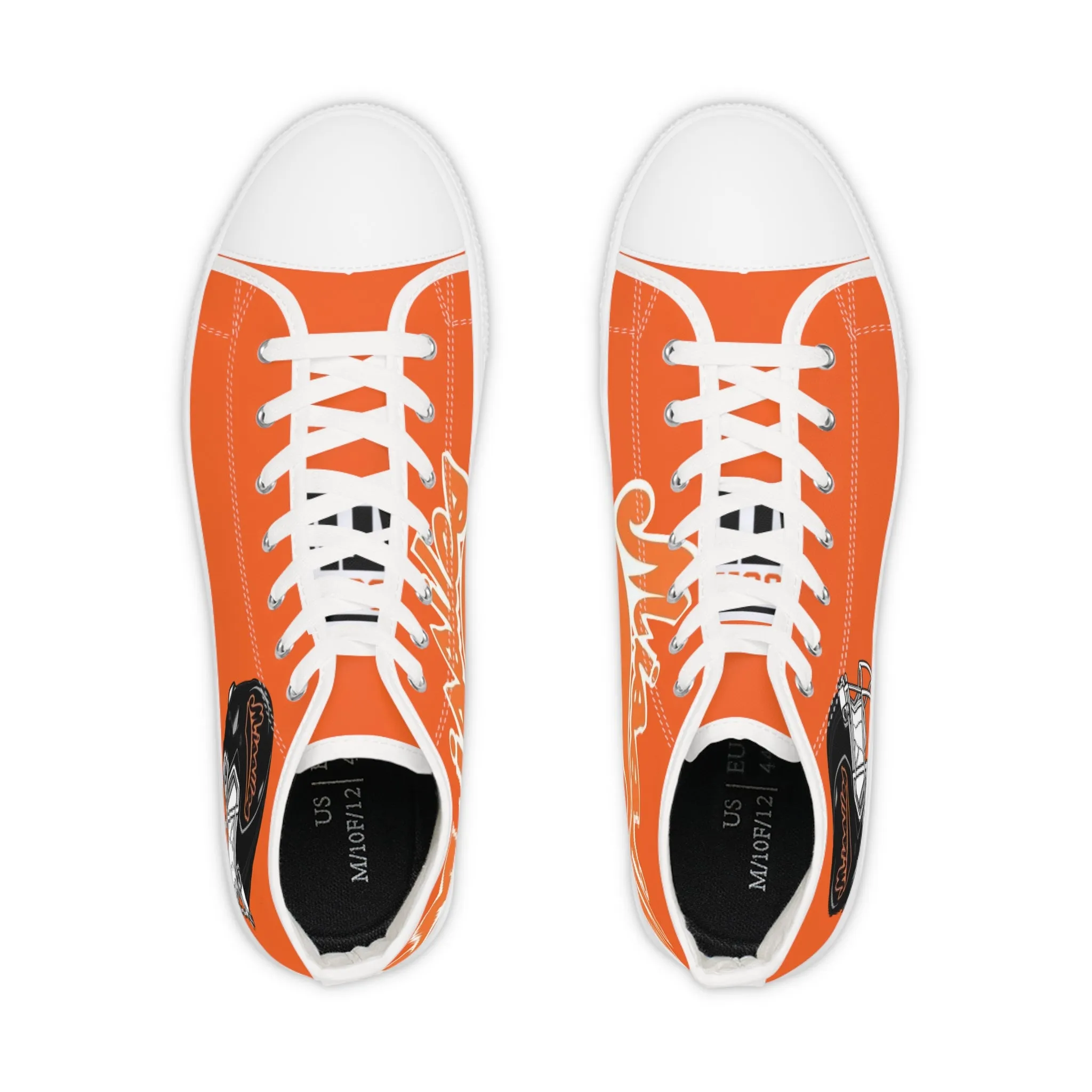 Missiles - Football Men's High Top Sneakers Orange