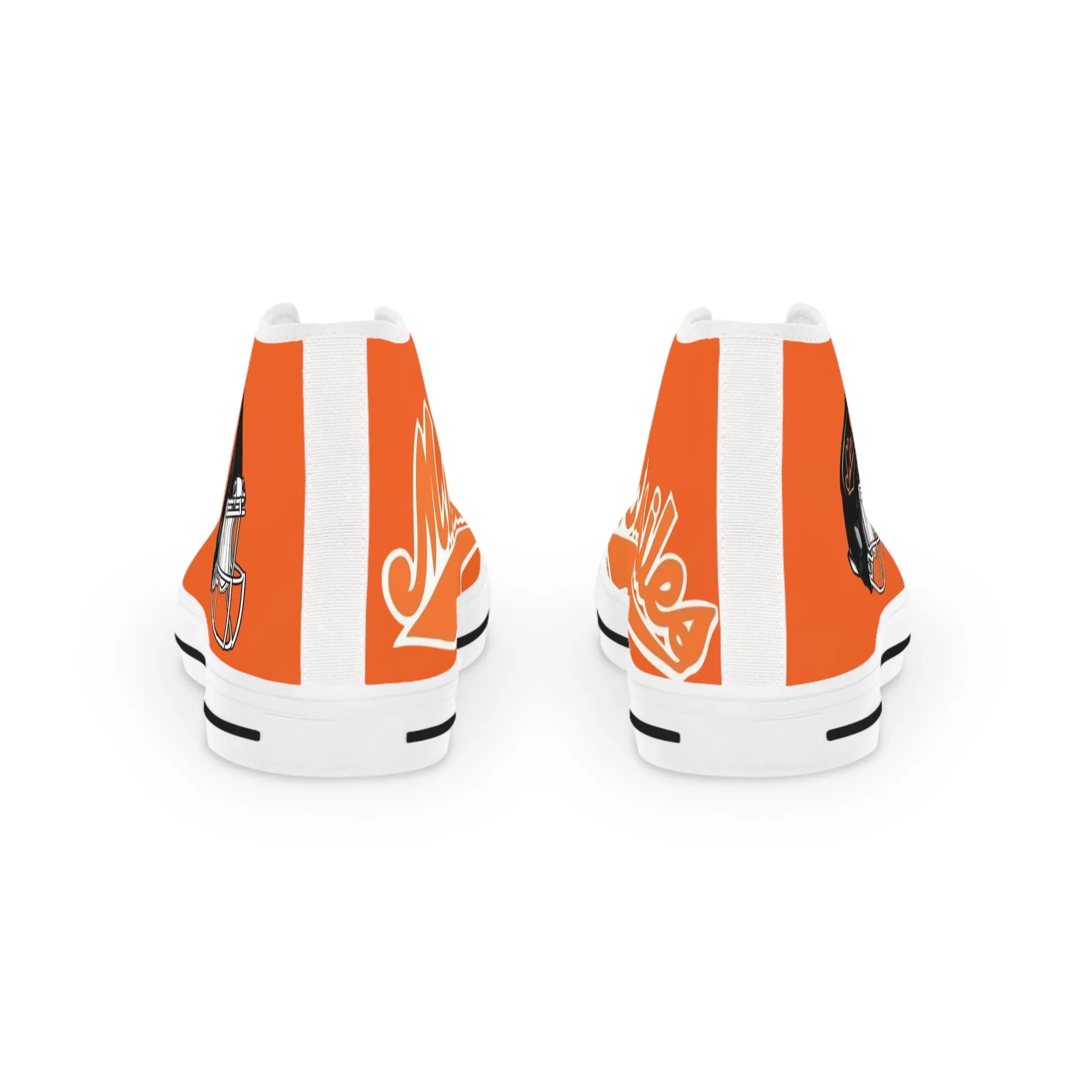 Missiles - Football Men's High Top Sneakers Orange