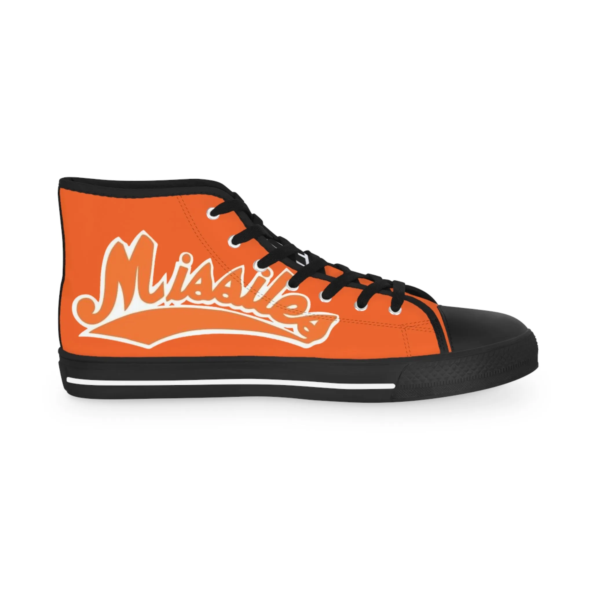 Missiles - Football Men's High Top Sneakers Orange