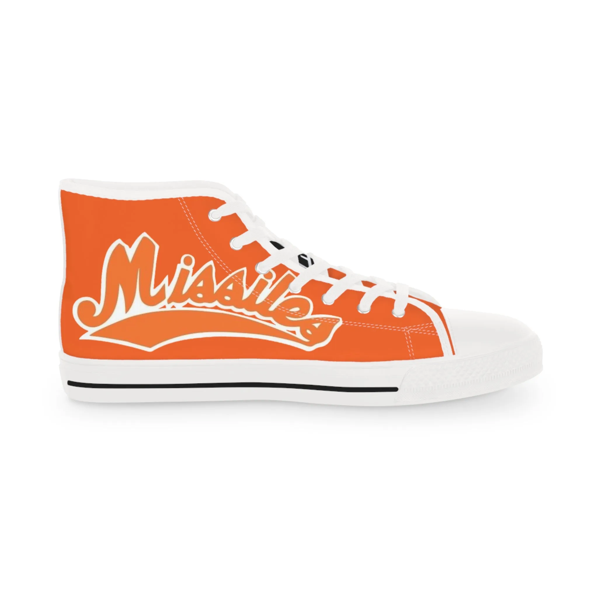 Missiles - Football Men's High Top Sneakers Orange