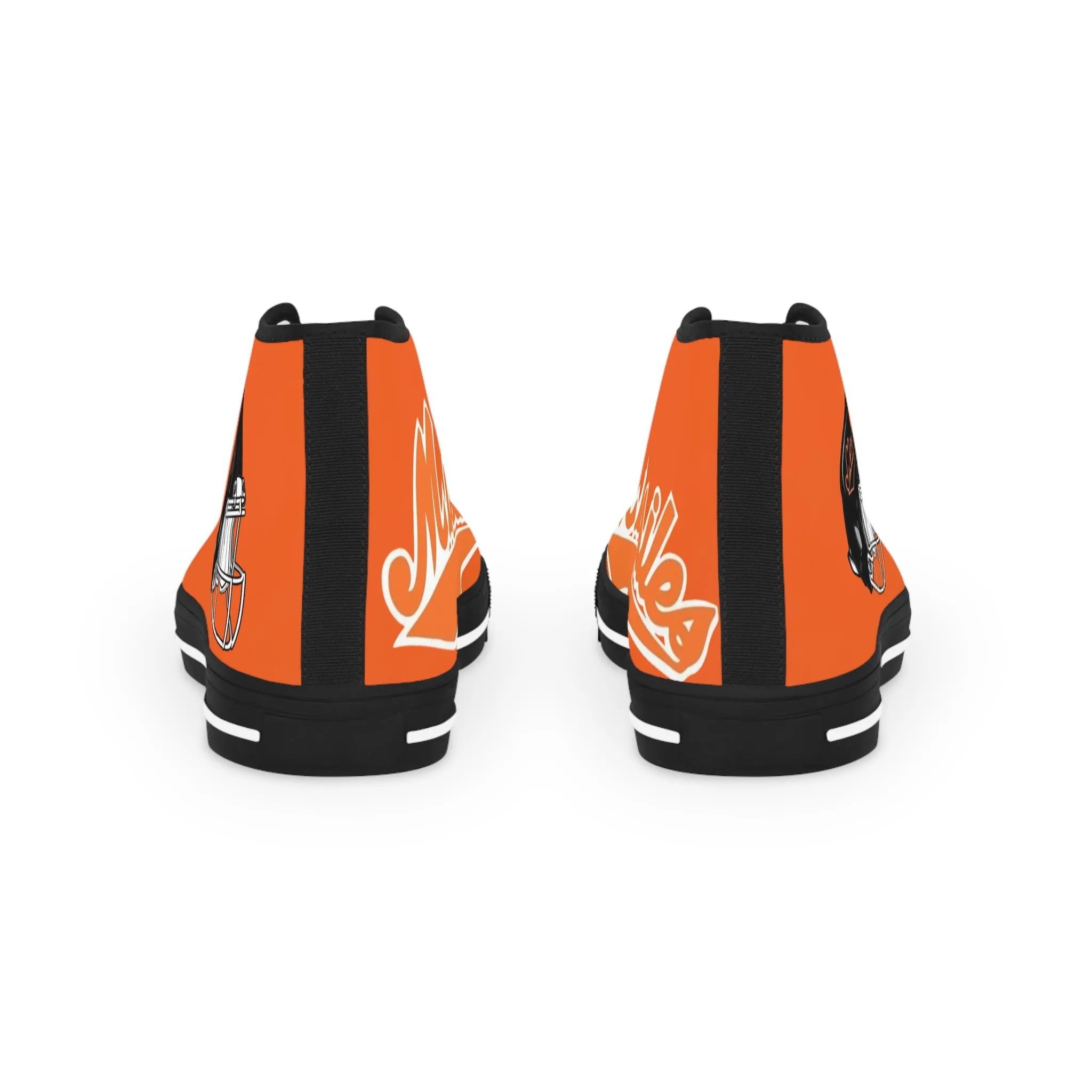 Missiles - Football Men's High Top Sneakers Orange
