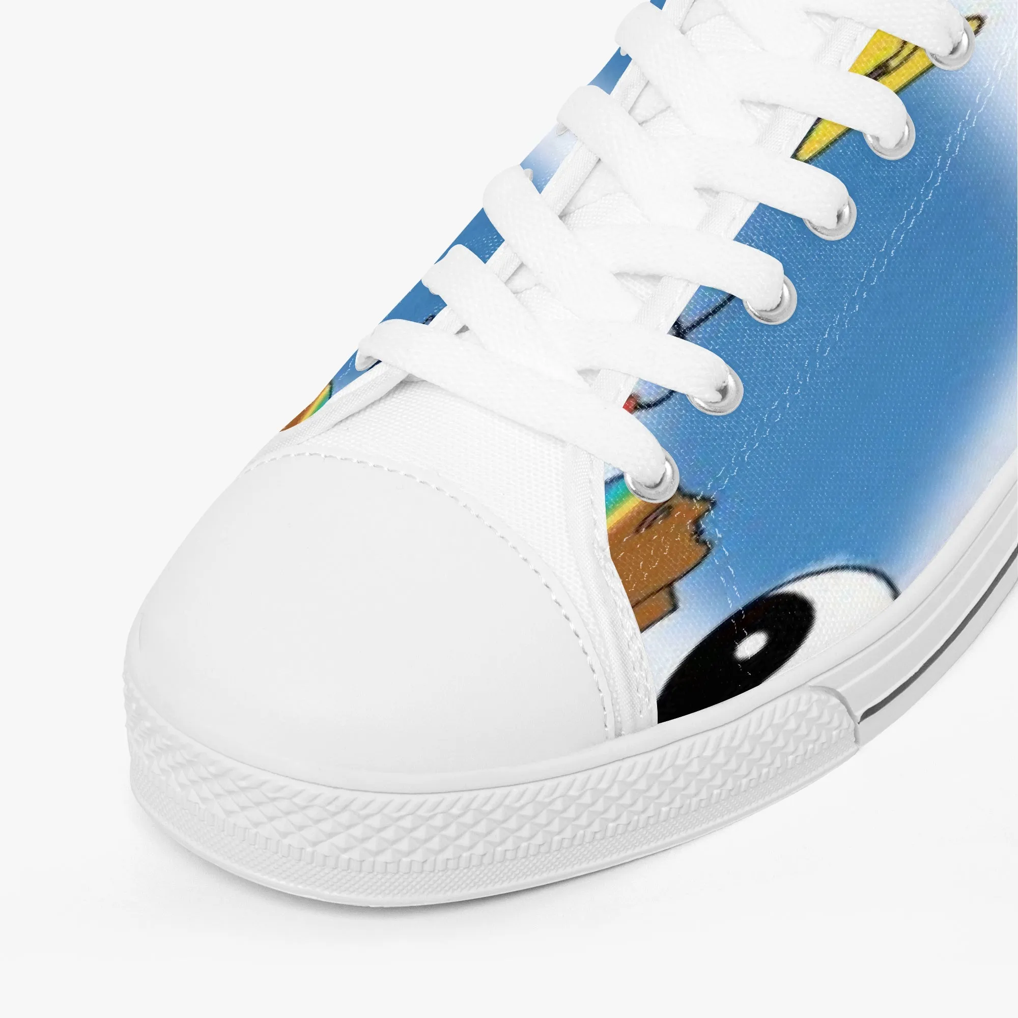 Mixed Symbols Classic Low-Top Canvas Shoes