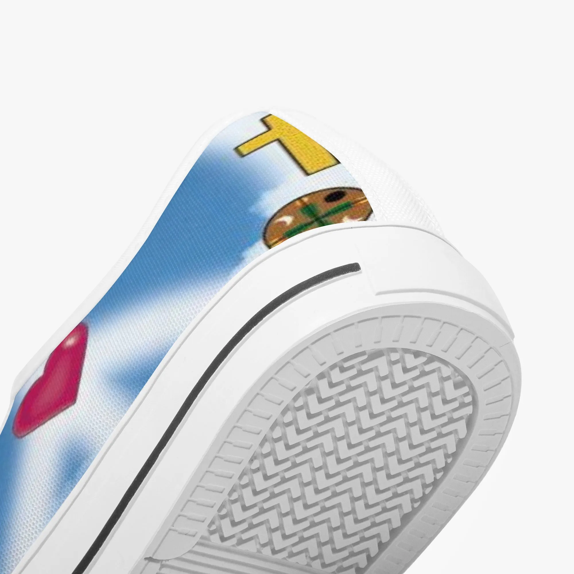 Mixed Symbols Classic Low-Top Canvas Shoes