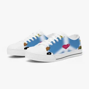 Mixed Symbols Classic Low-Top Canvas Shoes