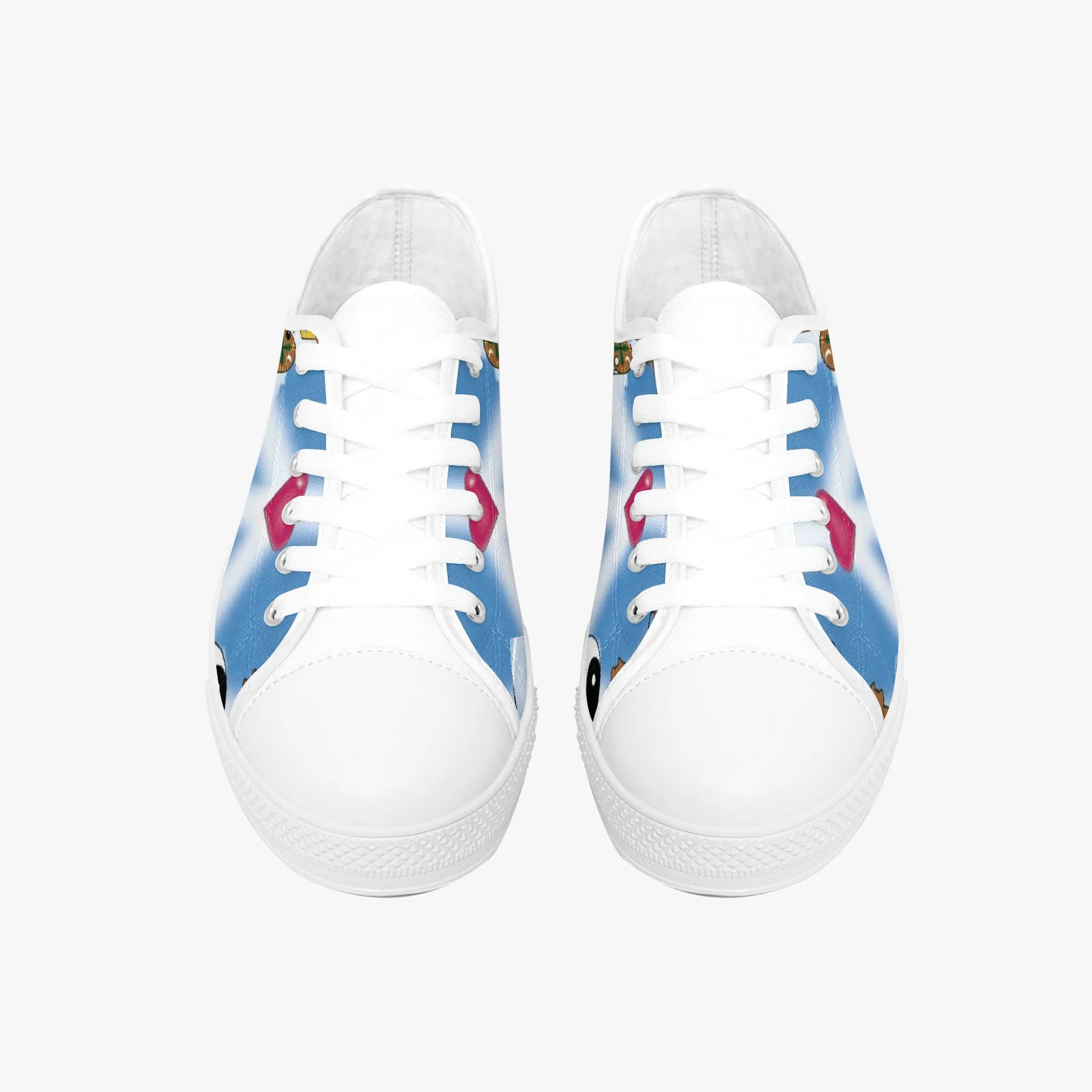 Mixed Symbols Classic Low-Top Canvas Shoes
