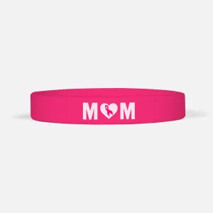 Mom Pink Ribbon Motivational Wristband