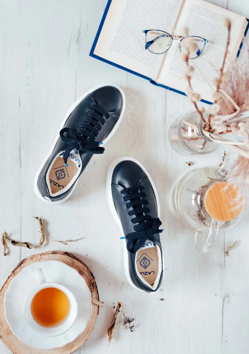 My Tennis Wastea Vegan Tea Leather | Black