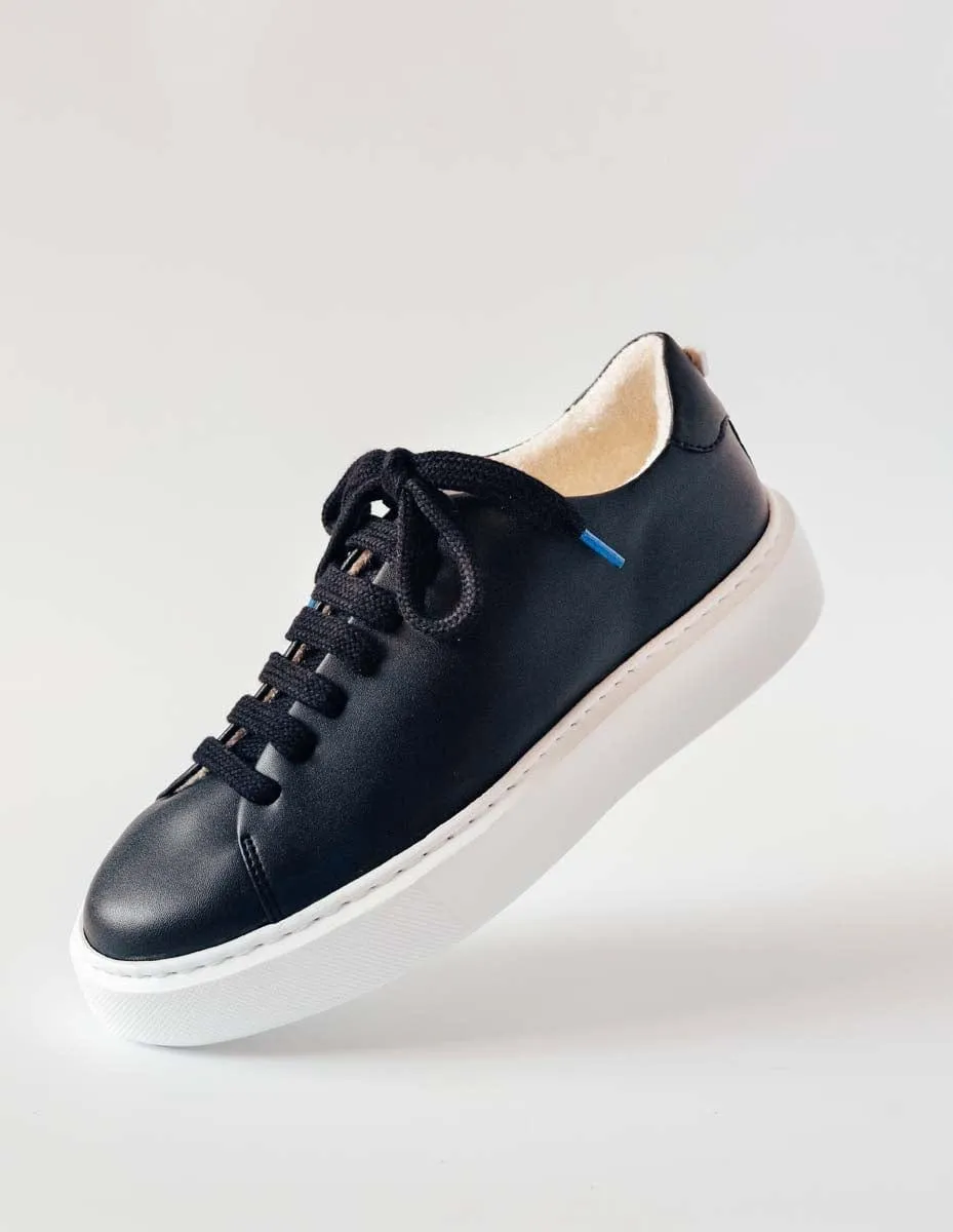 My Tennis Wastea Vegan Tea Leather | Black