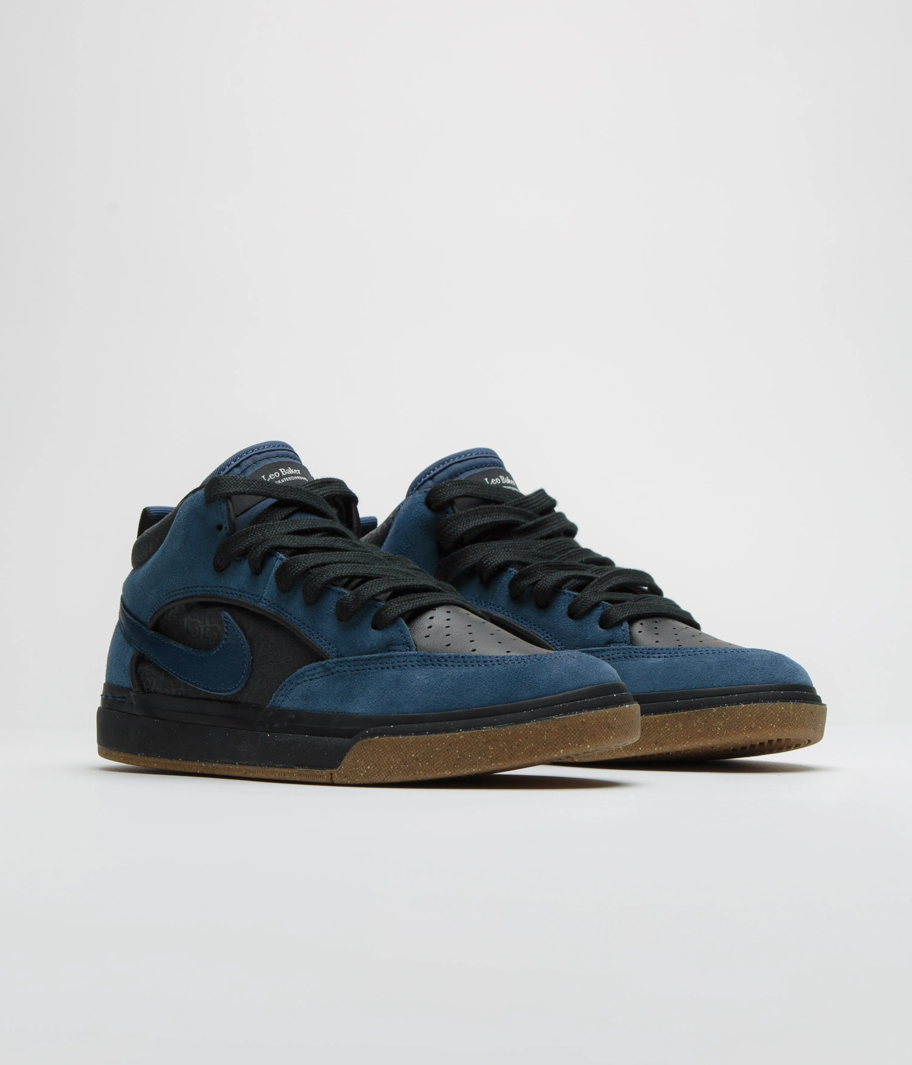Nike SB React Leo Shoes - Navy / Navy - Black - Anthracite