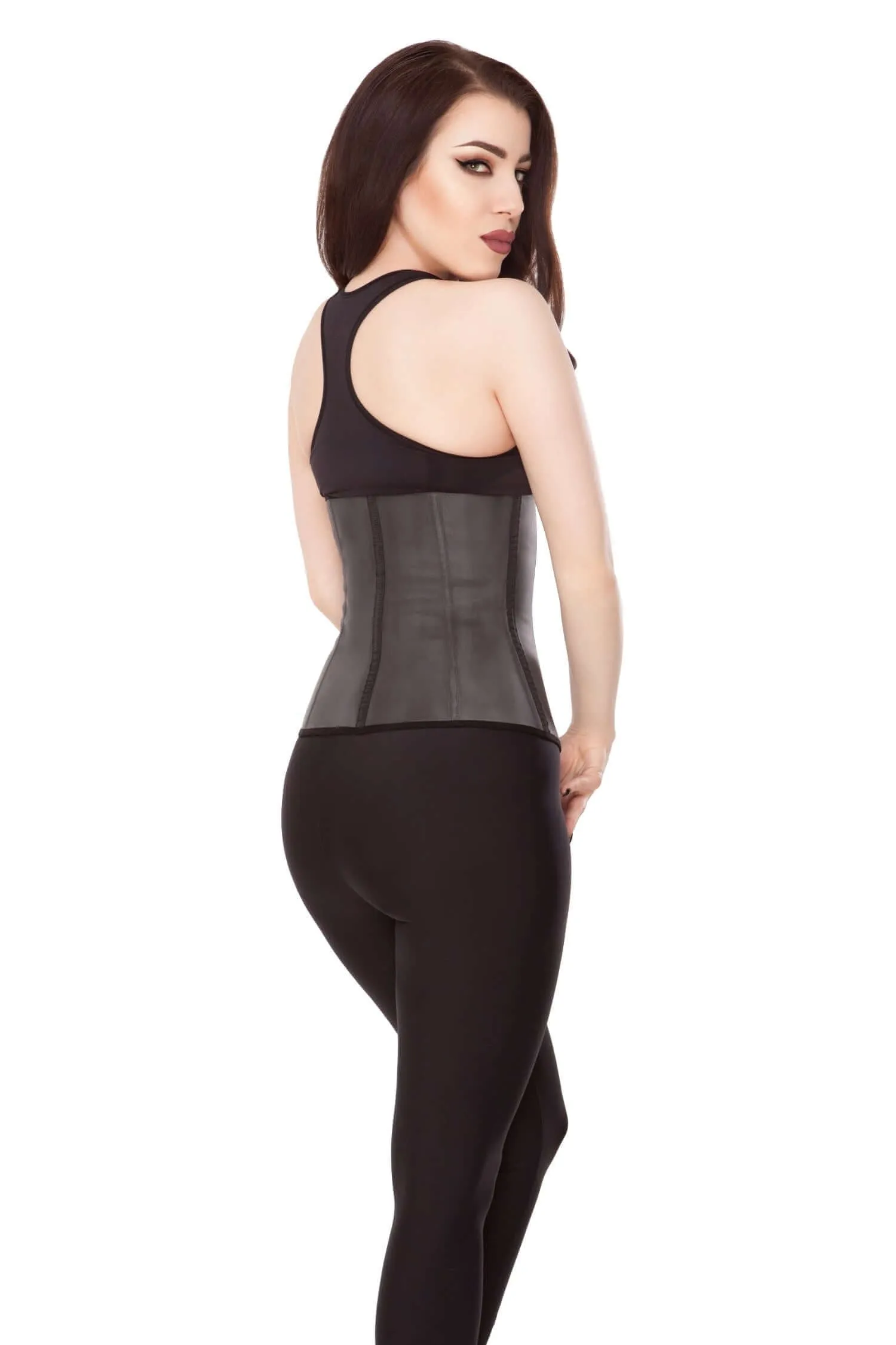 Playgirl Black Pure Latex Work Out Waist Trainer
