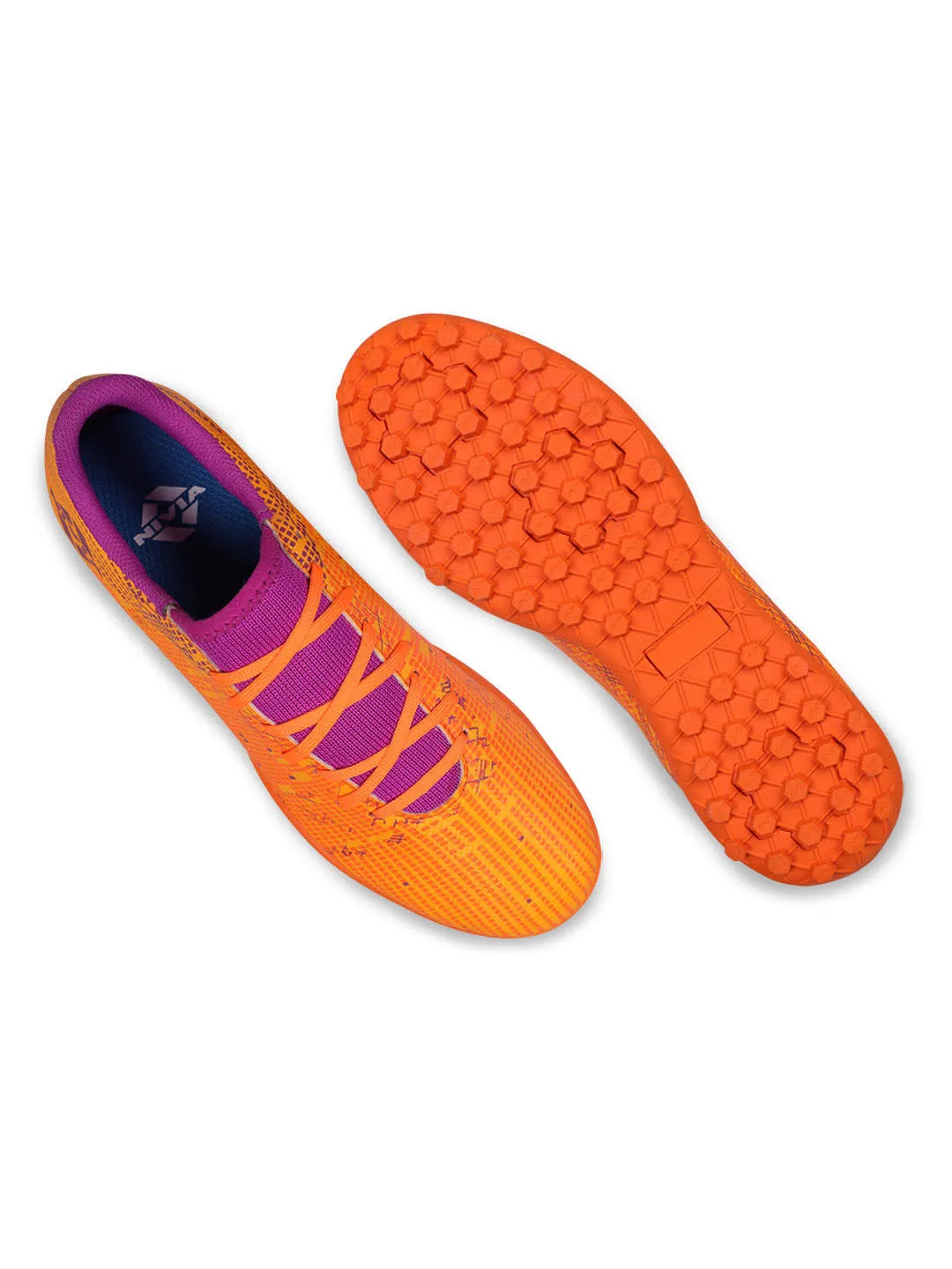 Rabona 2.0 Turf Football Shoes For Men Neon Citrus/Festival Fuchsia