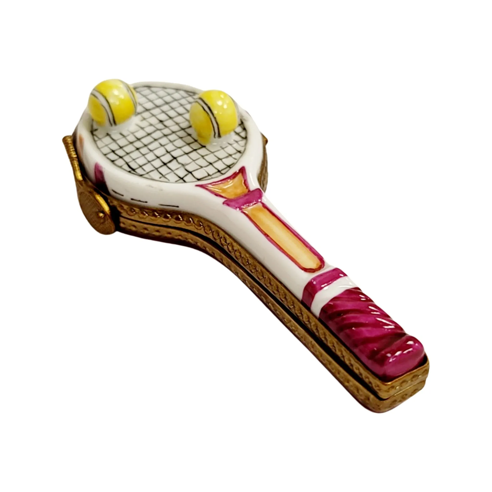 Red Tennis Racquet 2 Balls