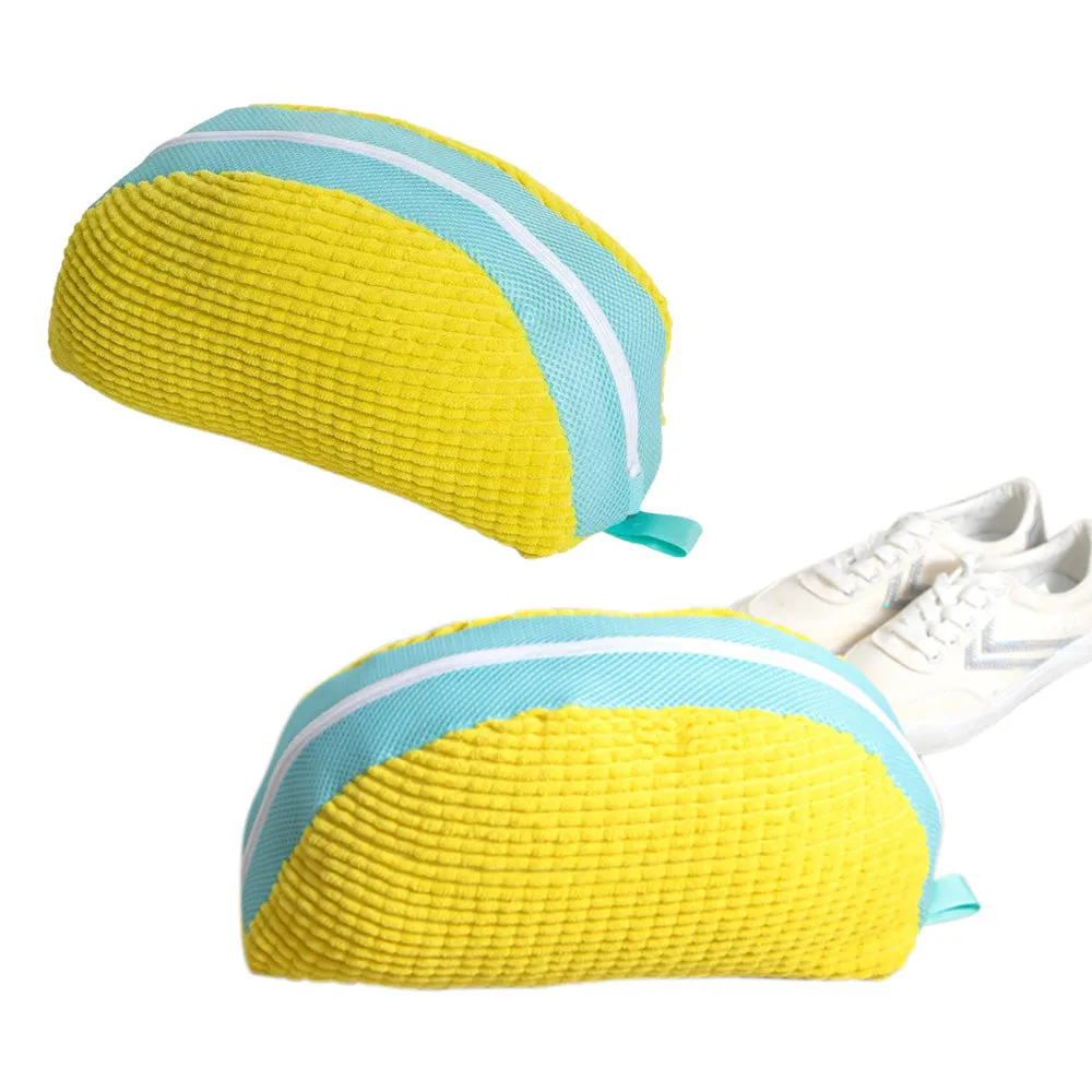 Reusable Shoe Washing Bag Laundry Shoe Bag for Washing Machine Yellow