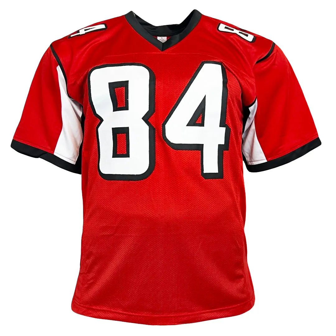 Roddy White Signed Atlanta Red Football Jersey (Beckett)