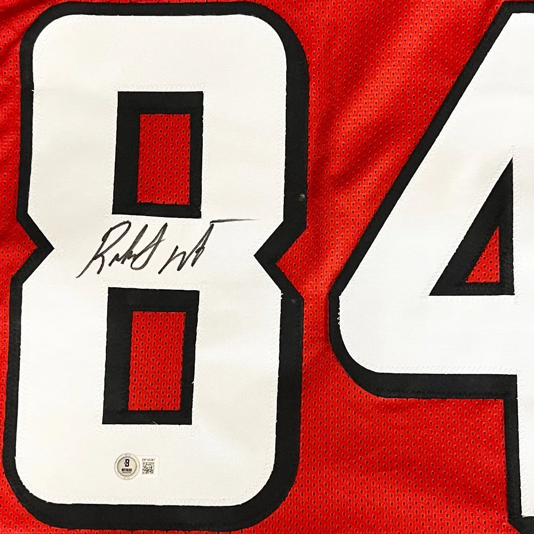 Roddy White Signed Atlanta Red Football Jersey (Beckett)