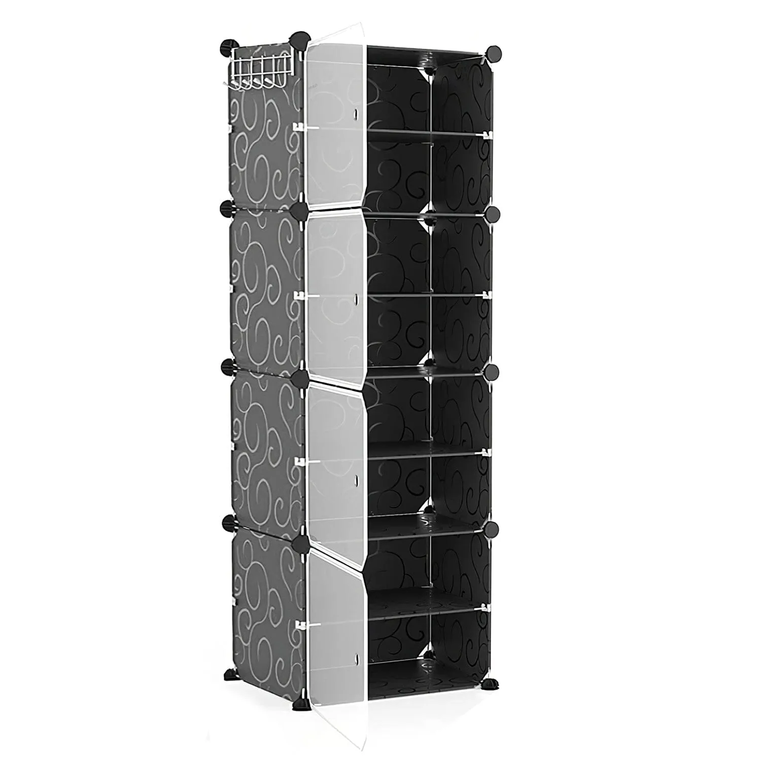 Shoe Rack Organizer with Transparent Doors