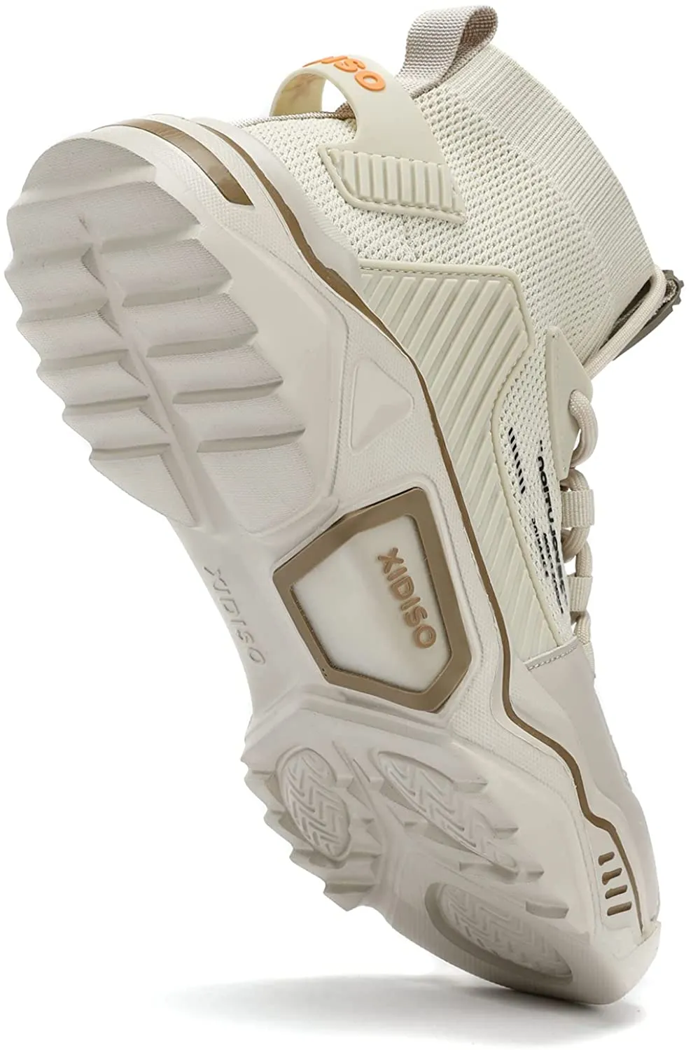 Size 9.5 Beige Lightweight High Top Fashion Sneakers/Walking Shoes/Sports Shoes