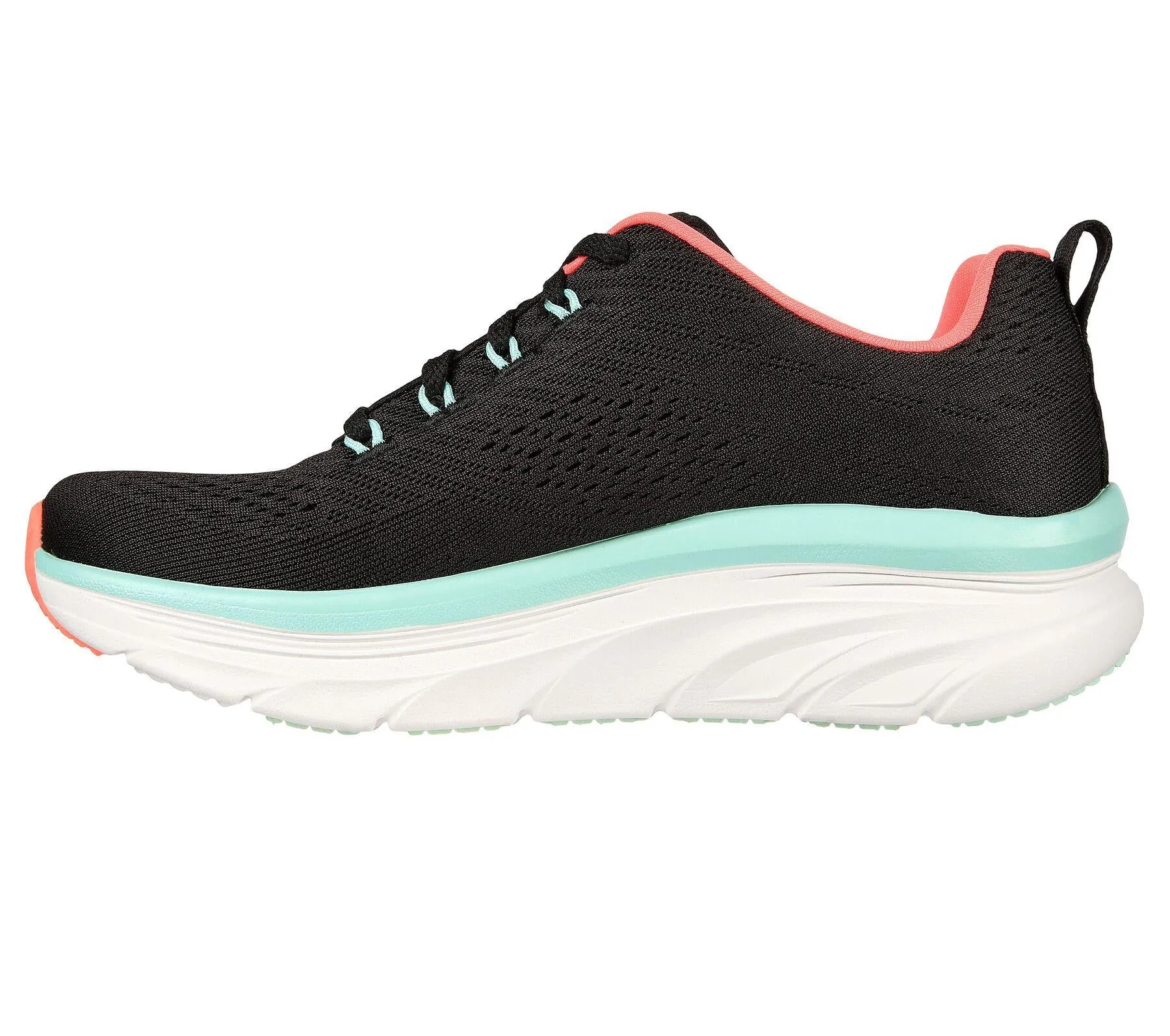 Skechers (GAR149368) Ladies Sports D'Lux Walker Fresh Finesse Shoes in UK 3 to 8