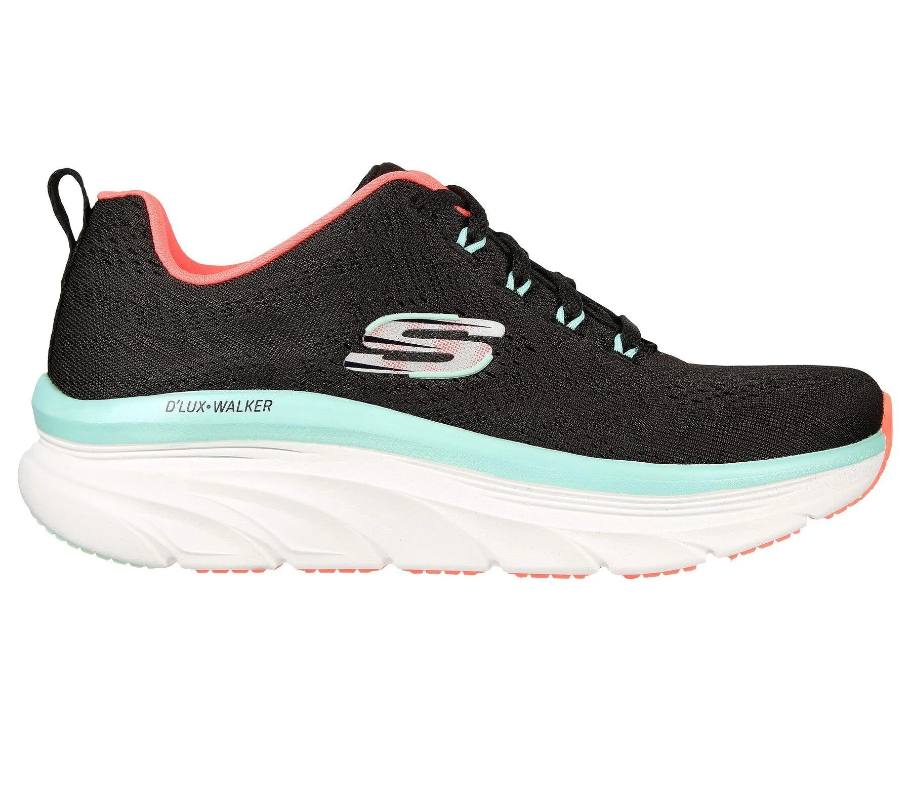 Skechers (GAR149368) Ladies Sports D'Lux Walker Fresh Finesse Shoes in UK 3 to 8