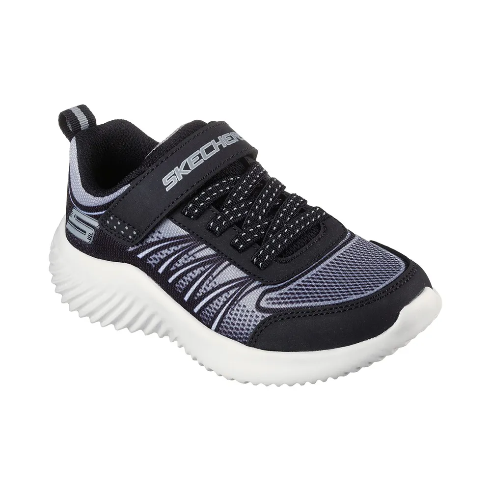 Skechers Lifestyle Sports Lifestyle Shoes For Kids, Black & Silver