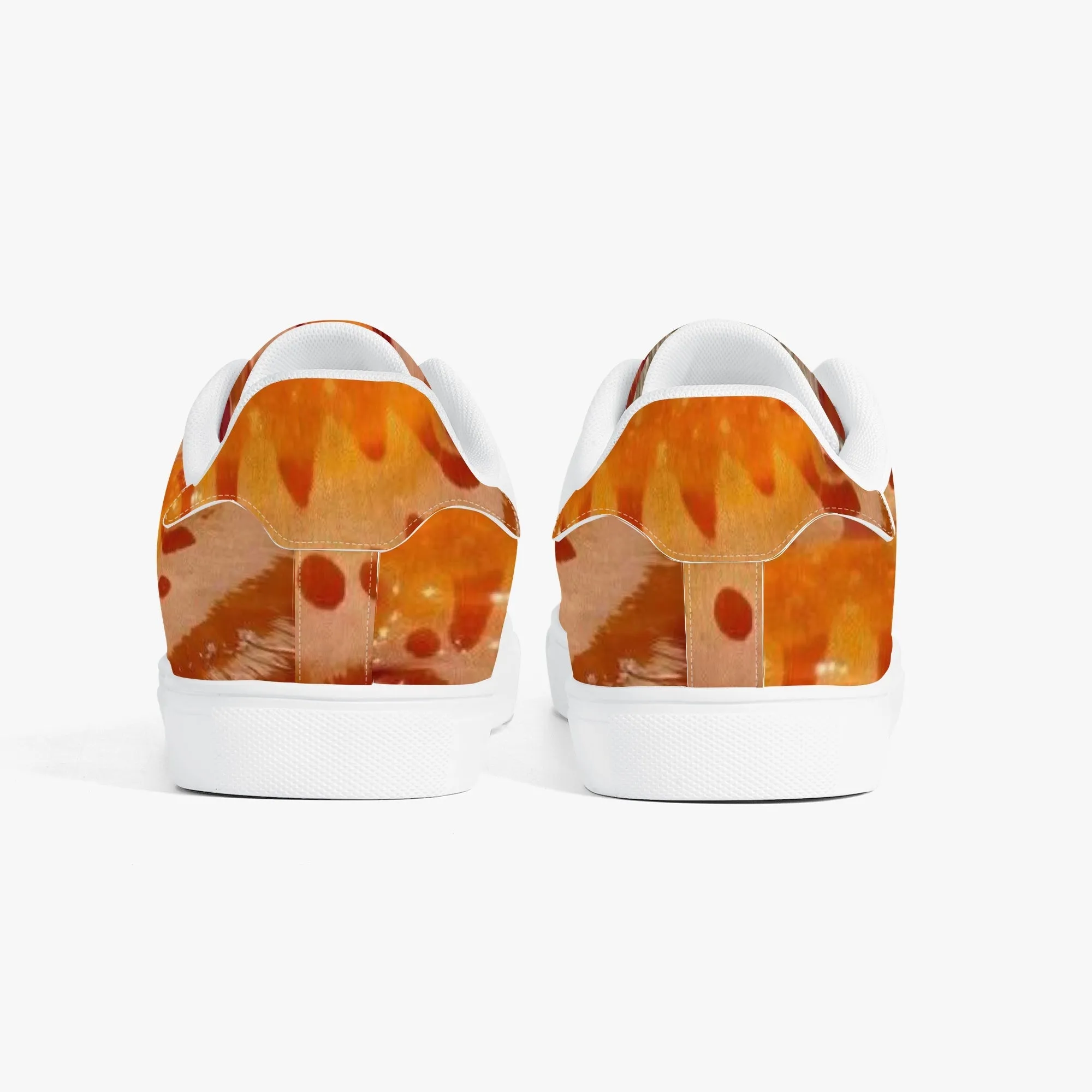 Spanish Dancer Classic Low-Top Leather Sneakers - White/Black