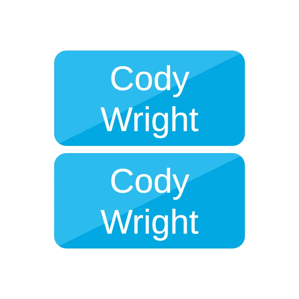 Split Shoe Labels