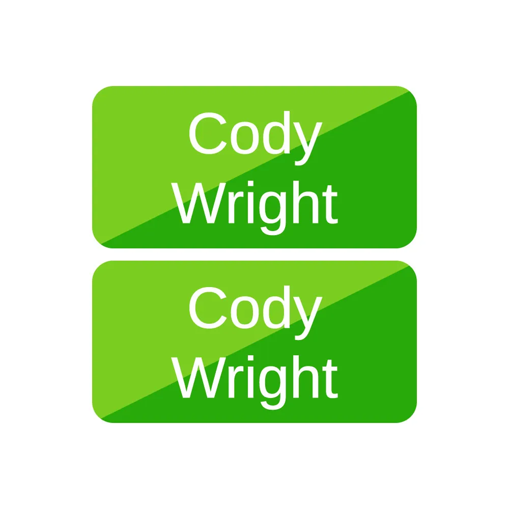 Split Shoe Labels