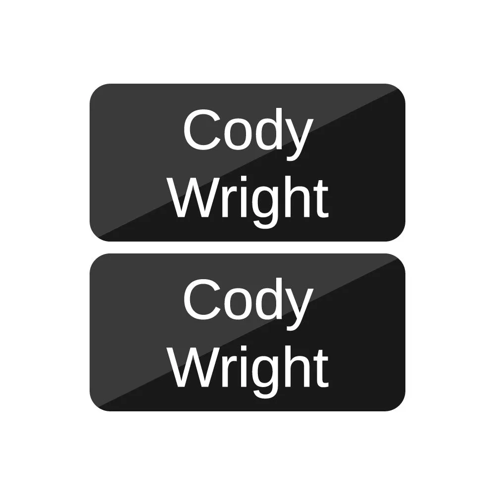 Split Shoe Labels