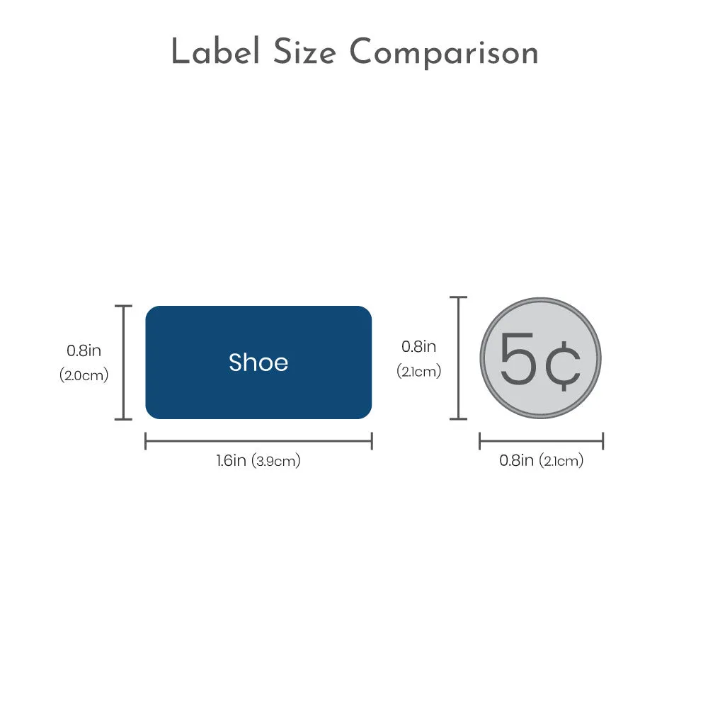 Split Shoe Labels
