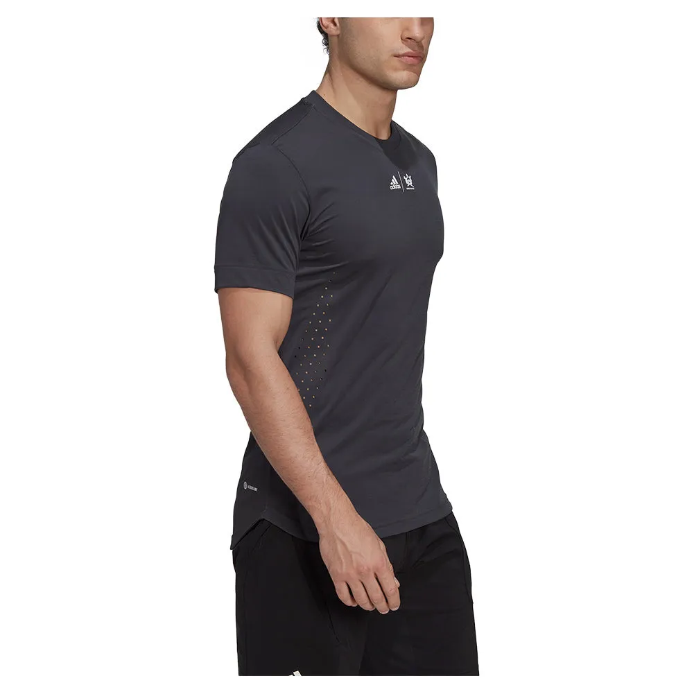 Unisex New York Printed Tennis Top Carbon