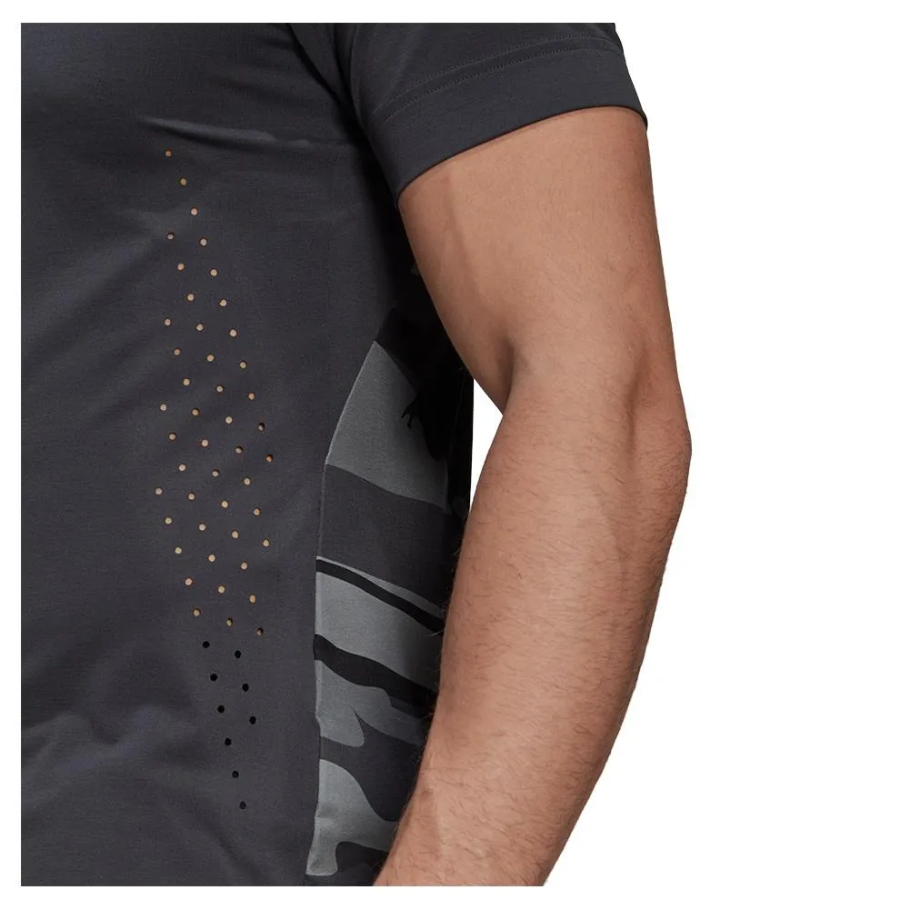Unisex New York Printed Tennis Top Carbon