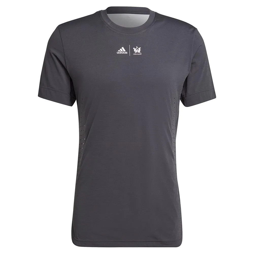 Unisex New York Printed Tennis Top Carbon