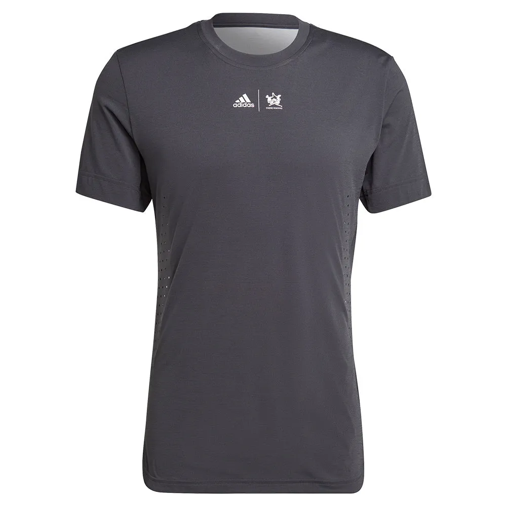 Unisex New York Printed Tennis Top Carbon
