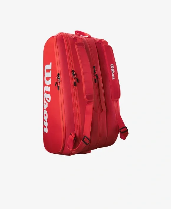 Wilson Super Tour 15 Pack Red Racket Bag