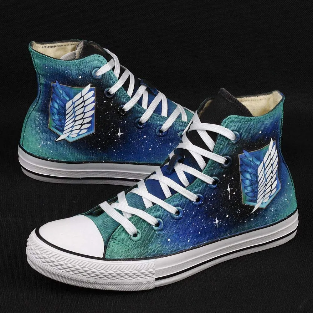 Wings of Freedom Cosplay Canvas Shoes