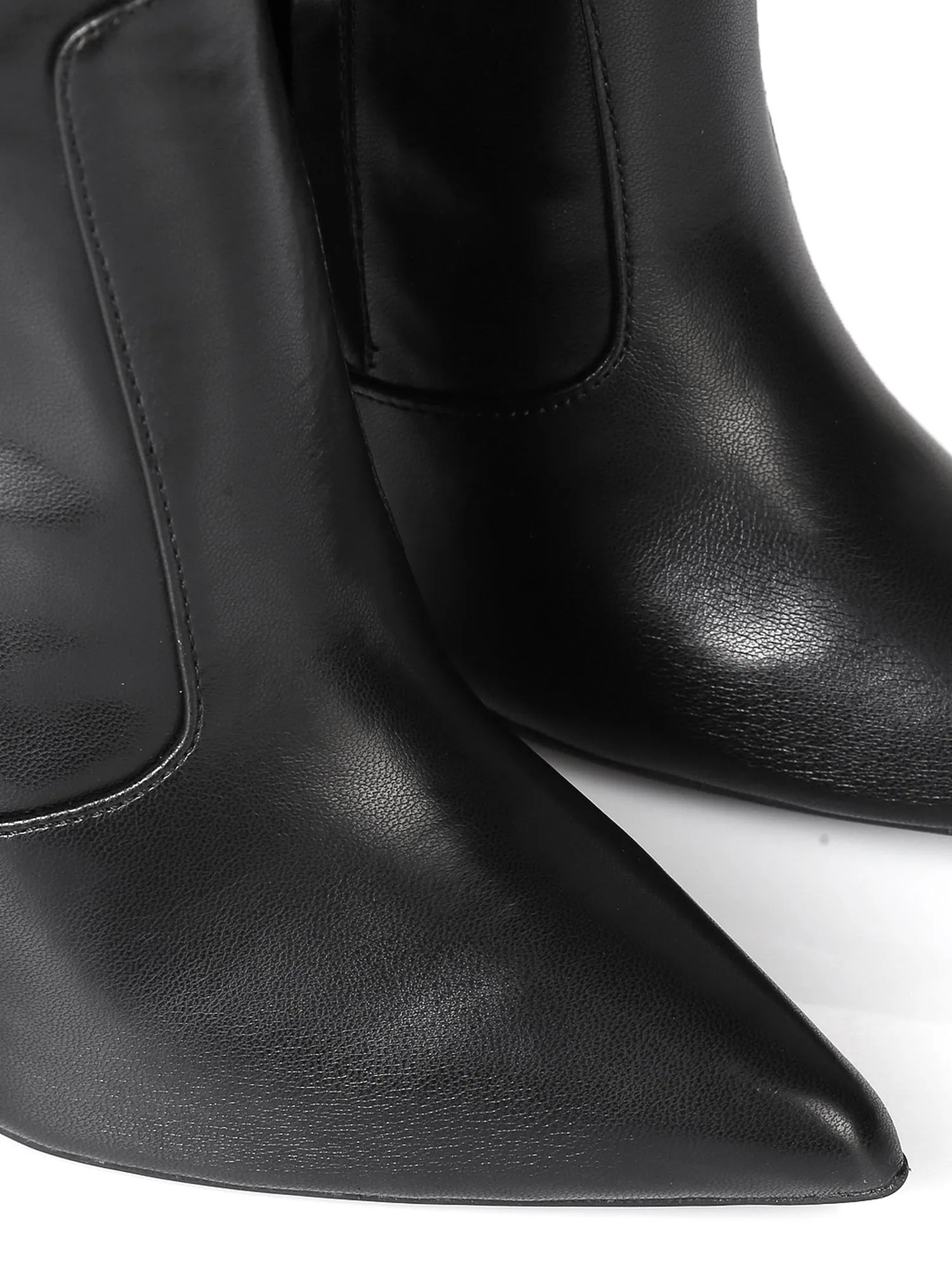Zazu Matt Black Thigh Boots